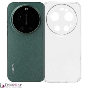 Silikoninis dėklas su kameros apsauga 2.0 mm storio - permatomas (Xiaomi 17 Ultra) Silikoninis dėklas su kameros apsauga 2.0 mm storio - permatomas (Xiaomi 17 Ultra)